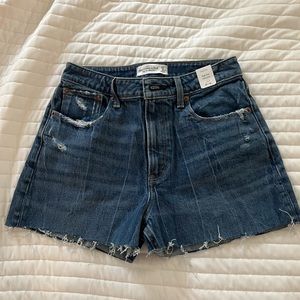 Abercrombie & Fitch high rise denim shorts